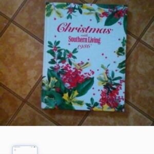 VINTAGE CHRISTMAS WITH SOUTHERN LIVING 1986 HARDBACK COOKBOOK.